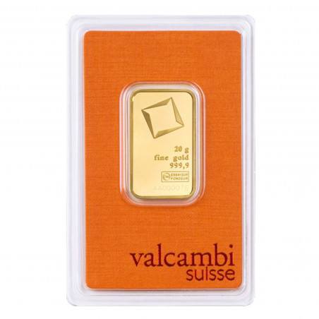 DAMAGED BLISTER 20 Grams Valcambi Gold Bar