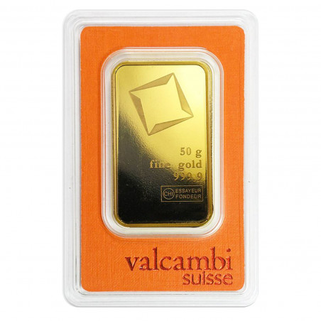 50 Grams Valcambi Gold Bar