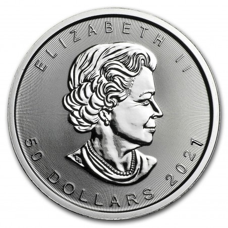 1 Oz Maple Leaf 2021 Platinum Coin