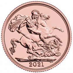 Sovereign 2021 Elizabeth II Gold Coin