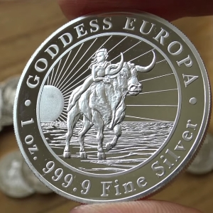 1 oz Goddess Europa Silver Coin